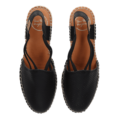 Tilda-LZ Dames Espadrilles Negre