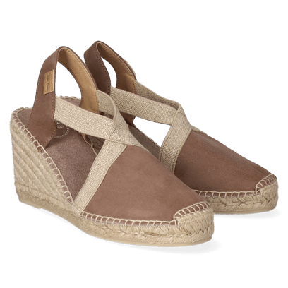 Tona-7 Dames Espadrilles Taupe