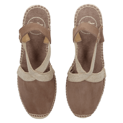 Tona-7 Dames Espadrilles Taupe