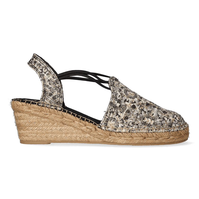 Torello Dames Espadrilles Negre Polock