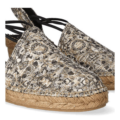 Torello Dames Espadrilles Negre Polock