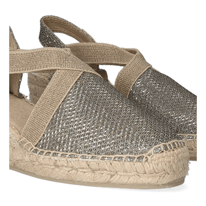 Triton Textiel Dames Espadrilles Caqui