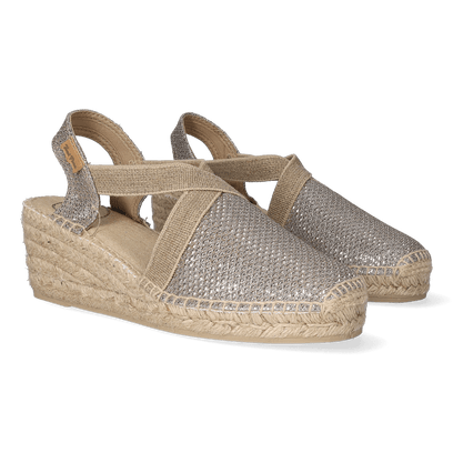 Triton Textiel Dames Espadrilles Plati