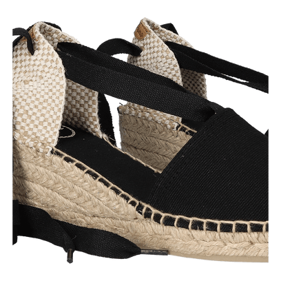 Valencia Dames Espadrilles Negre