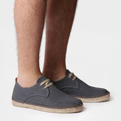 Dixon Canvas Heren Espadrilles Negre