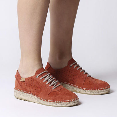 Monica Dames Espadrilles Brandy