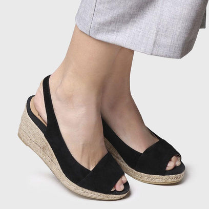 Monza-A Dames Espadrilles Negre