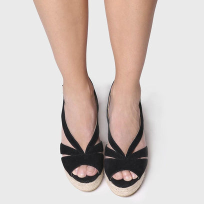 Naomi-A Dames Espadrilles Negre
