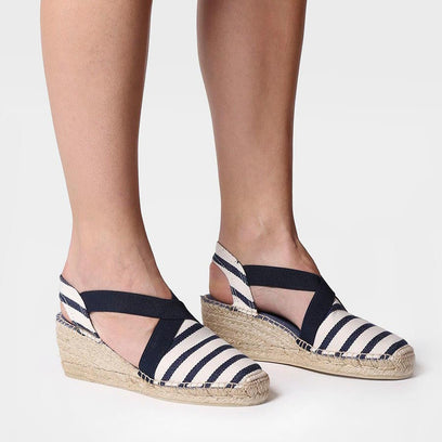 Tarbes Dames Espadrilles Cru/Mari