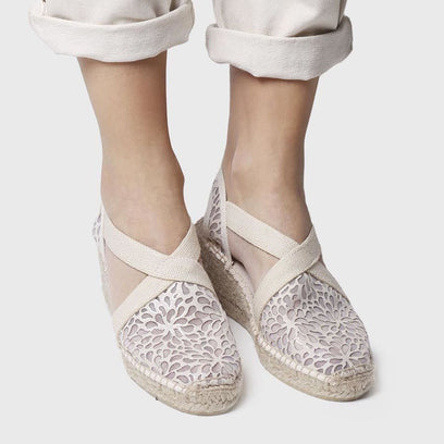 Terra-IK Dames Espadrilles Cru