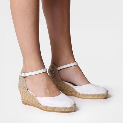 Caldes Dames Espadrilles Blanc