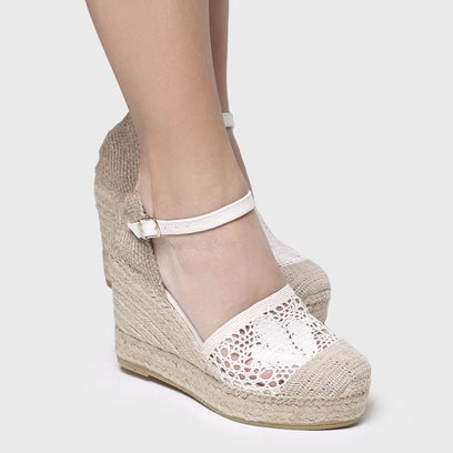 Mariona Dames Espadrilles Cru