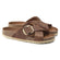 Siena Big Buckle Dames Slippers Cognac Narrow-fit