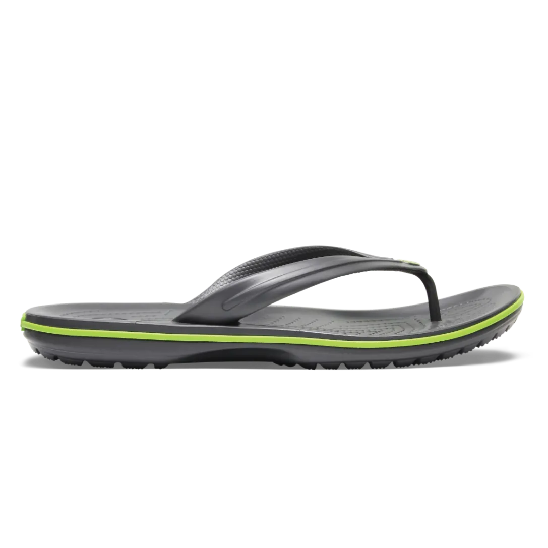 Crocband Flip Slippers Graphite/Volt Green