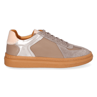 Aurea Dames Sneakers Leer Taupe