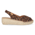 Bernia-P Dames Espadrilles Leer Leo