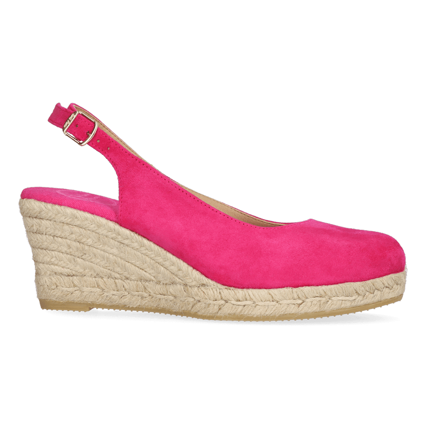 Bremen-5A Dames Espadrilles Fuchsia