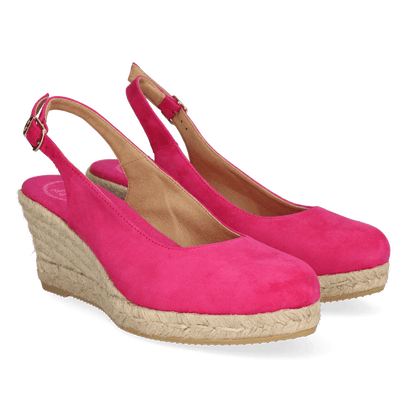 Bremen-5A Dames Espadrilles Fuchsia