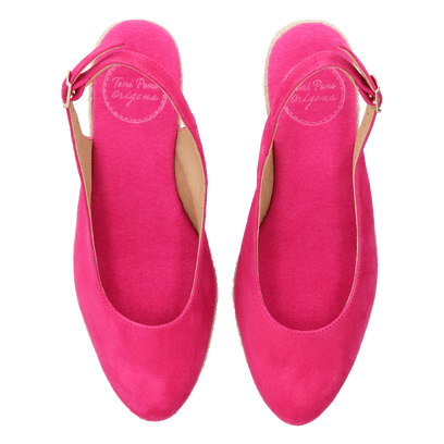 Bremen-5A Dames Espadrilles Fuchsia