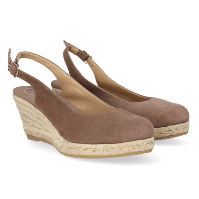 Bremen-5A Dames Espadrilles Taupe