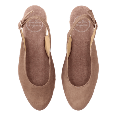 Bremen-5A Dames Espadrilles Taupe