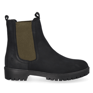 Carla-NC Dames Chelsea Boots Leer Negre