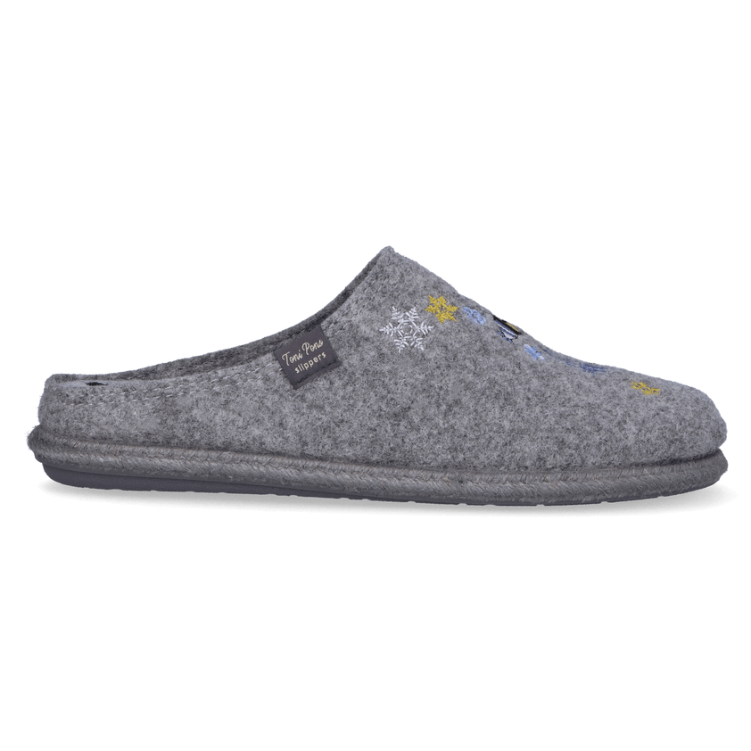 Charlie Heren Pantoffels Vilt Cendra