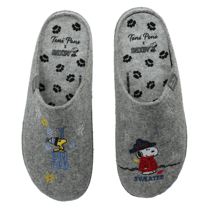 Charlie Heren Pantoffels Vilt Cendra