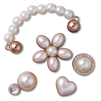 Dainty Pearl Jewelry Jibbitz 5-Pack
