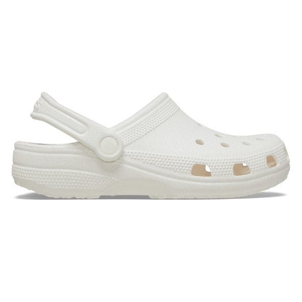 Classic Glitter Clogs White