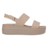 Brooklyn Low Wedge Dames Sandalen Latte/Mushroom