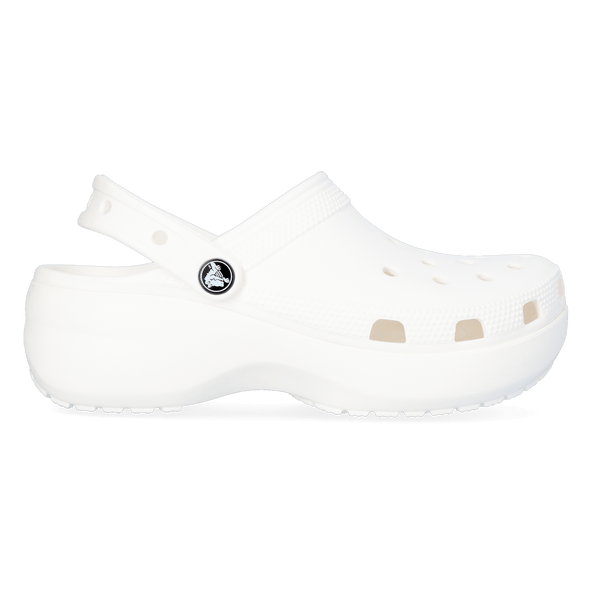 Classic Platform Clogs White