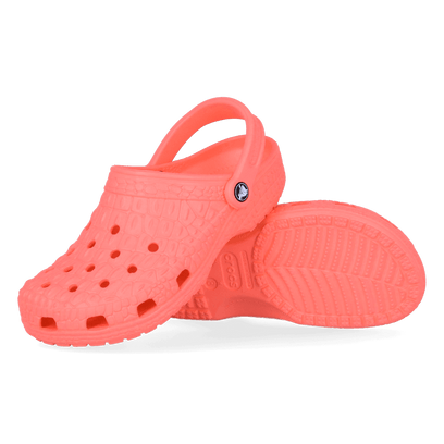 Classic Crocskin Clogs Guava