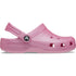 Classic Glitter Clogs Kids Pink Tweed Glitter