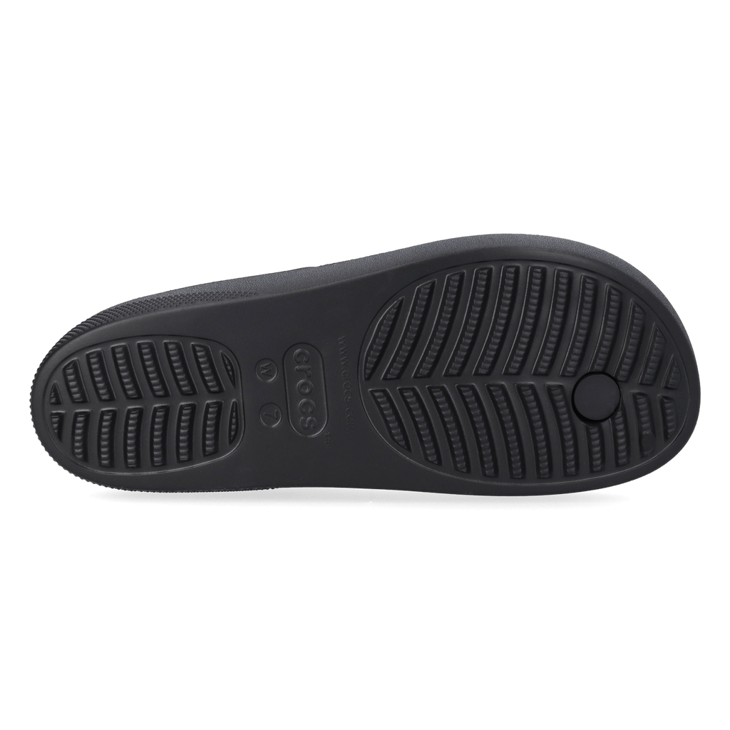 Classic Platform Flip Slippers Black