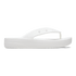 Classic Platform Flip Slippers White