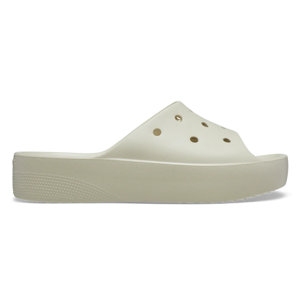 Classic Platform Slide Slippers Bone