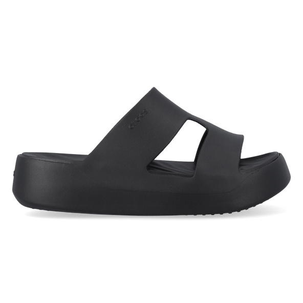 Getaway Platform H-Strap Slippers Black