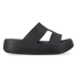 Getaway Platform H-Strap Slippers Black