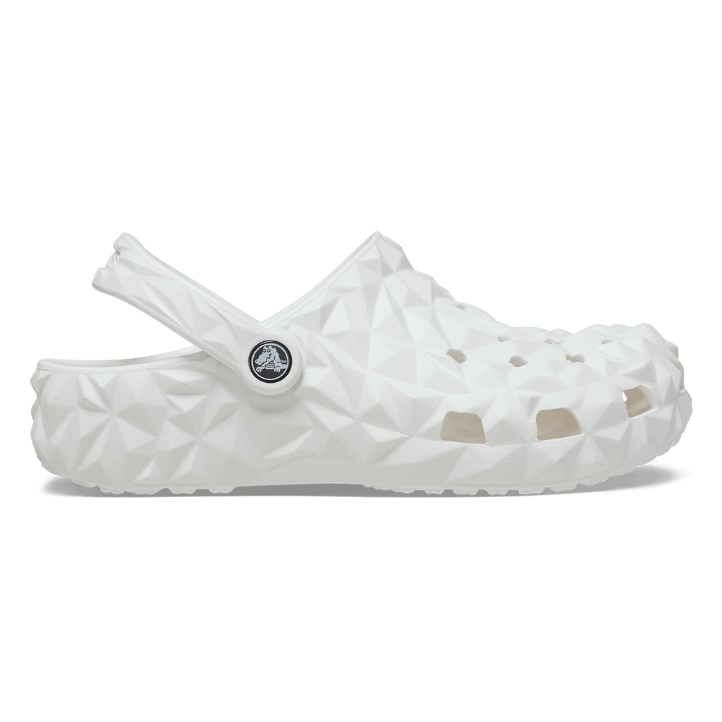 Classic Geometric Clogs White