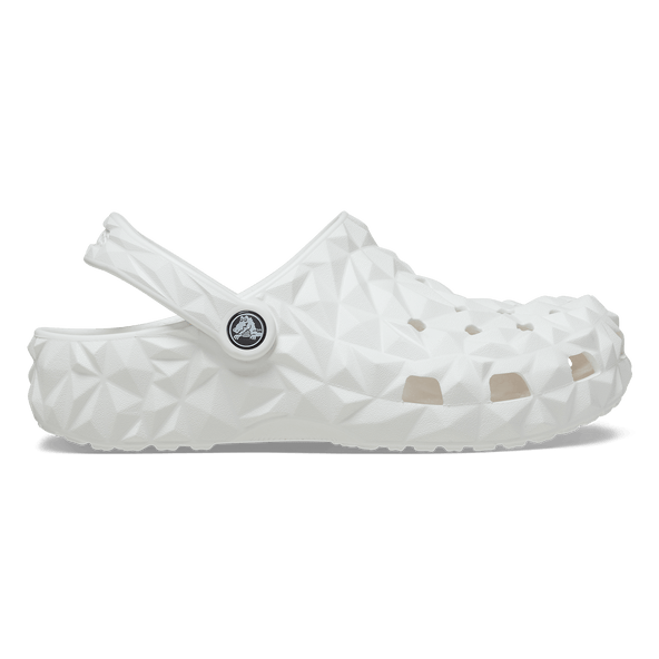 Classic Geometric Clogs White