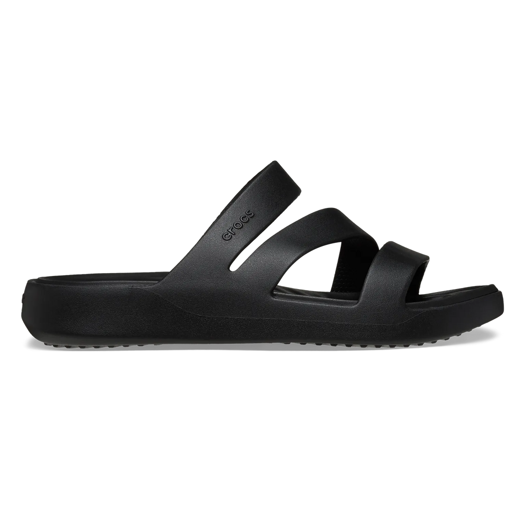 Getaway Strappy Slippers Black