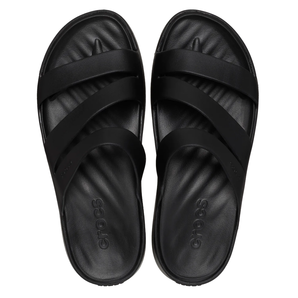 Getaway Strappy Slippers Black