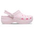 Classic Platform Pearl Clogs Pink Milk