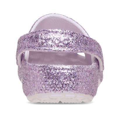 Classic Chunky Glitter Clogs Kids Grape Ice