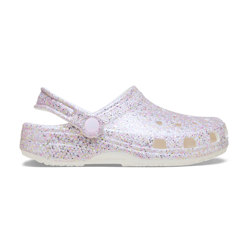 Classic Fantasy Glitter Clogs Kids White