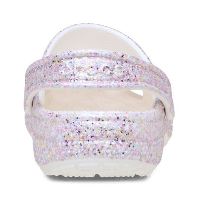 Classic Fantasy Glitter Clogs Kids White
