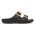 Saturday Metallic Buckle Sandal Dames Slippers Black
