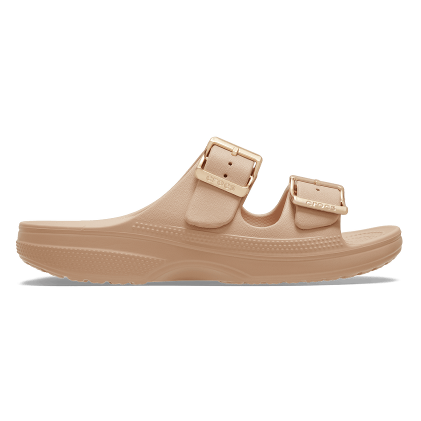 Saturday Metallic Buckle Sandal Dames Slippers Blush