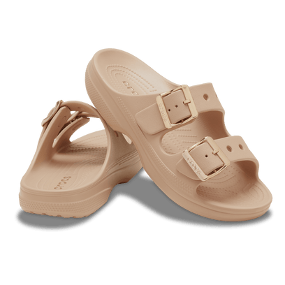 Saturday Metallic Buckle Sandal Dames Slippers Blush